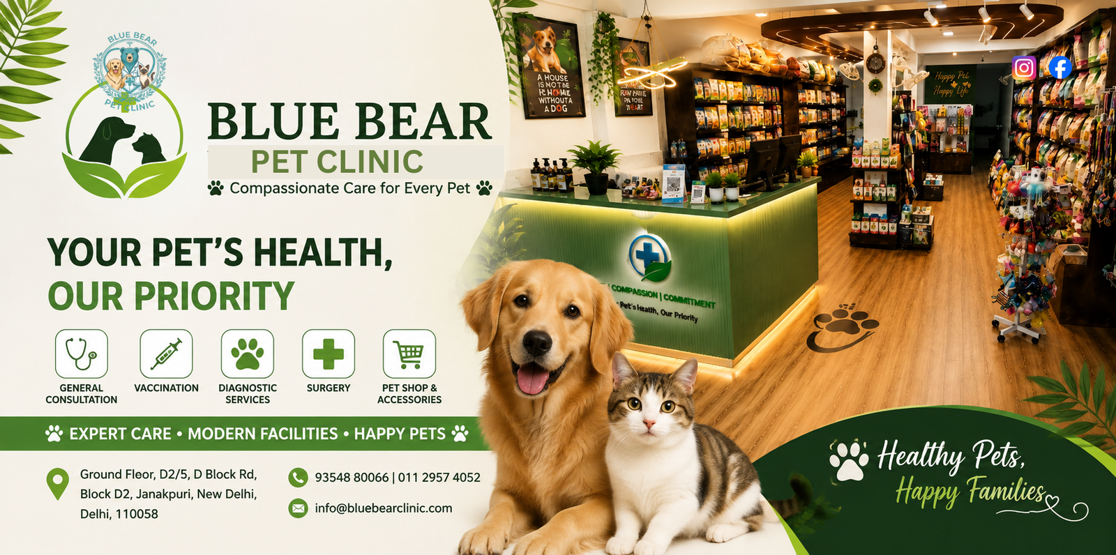 Best Pet Clinic in Janakpuri: Why Blue Bear Pet Clinic Is Every Pet Parent’s Top Choice
