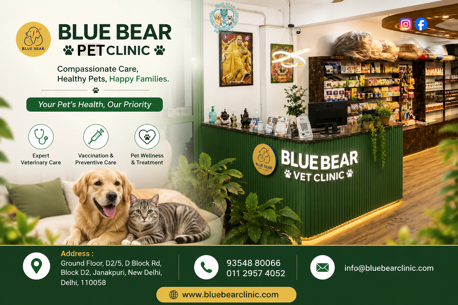 Best Pet Clinic Near Janakpuri, Delhi — Your Complete Guide to Vet Care, Grooming & Pet Shopping